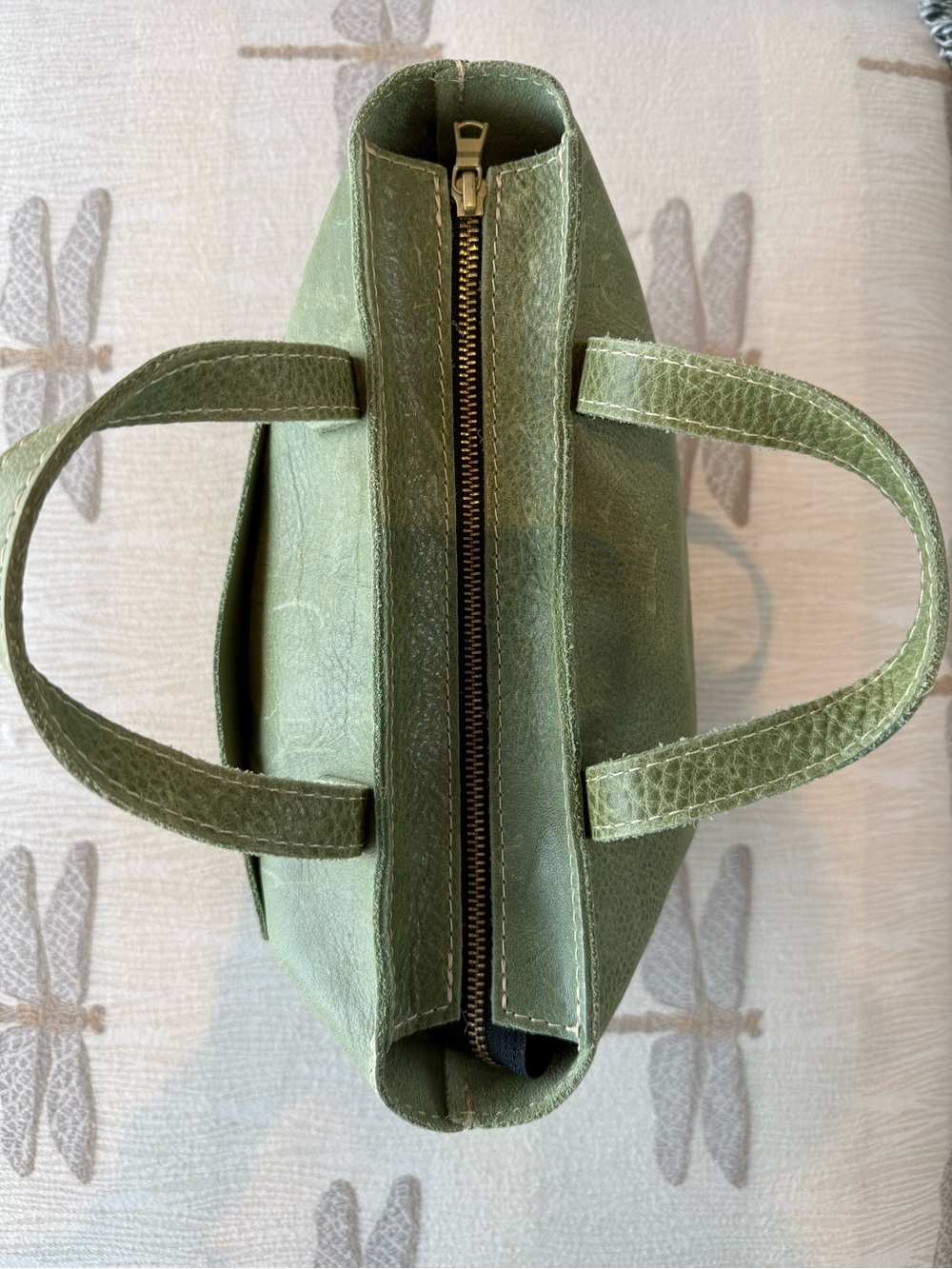NEW Portland Leather Pebbled Leather Zip Medium “Almost Perfect” Crossbody/Tote - Picture 3 of 14